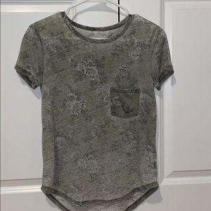 American Eagle Short Sleeve Relaxed Floral Tee